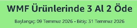 WMF Ürünlerinde 3 Al 2 Öde